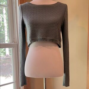 Free People Slate Blue Knit Sweater